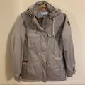 Columbia Jackets & Coats | Columbia Hooded Lightweight Jacket In Light Gray, Size S | Color: Gray | Size: S