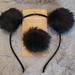 American Eagle Outfitters Accessories | American Eagle Party Animal Faux Fur Ears And Tail Black | Color: Black | Size: Os