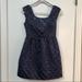 American Eagle Outfitters Dresses | Aeo Navy Sweet Fit And Flair Polka Dot Jacquard Event Mini Dress Size 2 Nwot | Color: Red | Size: 2