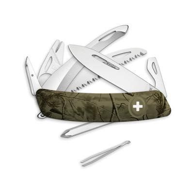 Swiza Hunting Knife Folding Knife 4" closed Camo plastic handle KHU.0220.2150