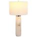 Safavieh Couture 29.5" Table Lamp Alabaster/Metal/Fabric in Gray | 29.5 H x 15 W x 15 D in | Wayfair CTL1029B