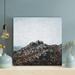 Loon Peak® Brown Rocky Mountain Under White Sky During Daytime - Wrapped Canvas Painting Canvas in Brown/White | 12 H x 12 W x 2 D in | Wayfair