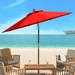 Joss & Main Ellarose 130" Beach Umbrella Metal in Red | 105.51 H x 130 W x 130 D in | Wayfair 6A0EC4524AEB425699DAD5AC12986FA2