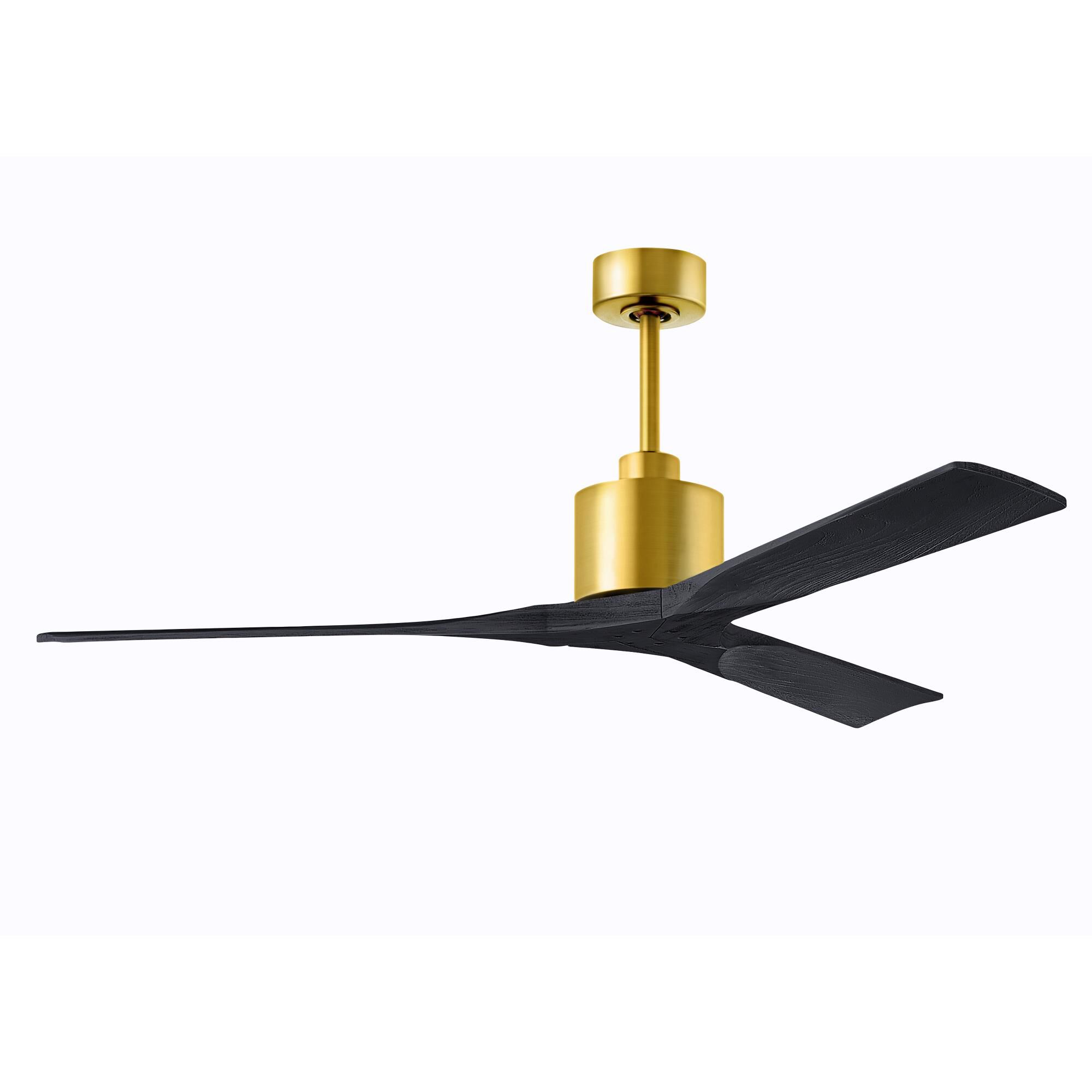 Matthews Fan Company Nan 60 Inch Ceiling Fan - NK-BRBR-BK-60