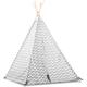 Tente zigzag tipi gris / blanc - Beeloom