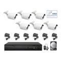 Kit videosorveglianza ahd 6 telecamere ahd infrarossi 5 mpx ip dvr 8 canali hd 1 tb