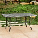 Mandalay 63-inch by 39-inch Iron Rectangular Dining Table