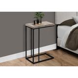 Accent Table, C-shaped, End, Side, Snack, Living Room, Bedroom, Metal, Laminate, Contemporary, Modern