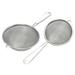 Chef Craft 3" & 4" Stainless Steel Fine Mesh Food Strainer for Kitchen Set with Handle