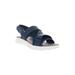 Wide Width Women's Travelactiv Sport Sandal by Propet in Navy (Size 8 1/2 W)