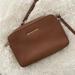 Michael Kors Bags | Michael Kors Brown Leather Crossbody Bag | Color: Brown/Gold | Size: Os