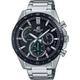 Casio Unisex-Adults Chronograph Quarz Watch with Stainless Steel Strap EFR-573DB-1AVUEF