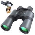 10-30X50 Zoom Binoculars for Adults, HD High Power Professional/Waterproof with Metal Tripod Adapter, Low Light Night Vision, Durable and Clear FMC BAK4 for Birds Watching Hunting Traveling Outdoor