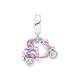 Pandora 791057C01 Motorcycle Scooter Pendant Charm, one size, Stainless Steel, enamel