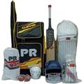 ND Sports PR 2022 Cricket Kit 11pc Set Bat Ball Pad Leg Guard Glove Bat Mens UK