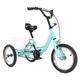 ROMYIX 14 Inch Children's Tricycle Single Speed 3-Wheel Cruiser Bike with Basket kids Balance Bike Blue