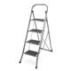 1 Click Buy Heavy Duty Portable Foldable 4 Step Steel Ladder Non Slip Tread Step Stool Safety Folding Design Step Ladder Ideal for Home/Kitchen/Garage