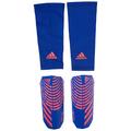 adidas Unisex-Adult League Predator Shin Guards, Hi-Res Blue/Turbo/White, Medium