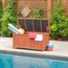 Leisure Season 12 Gallon Water Resistant Solid Wood Deck Box in Brown Wood/Solid Wood in Brown/Red | 24 H x 50 W x 22 D in | Wayfair DB4820-X