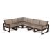 POLYWOOD® EDGE 6-Piece Modular Deep Seating Set Plastic/Olefin Fabric Included | 32 H x 110.5 W x 85 D in | Outdoor Furniture | Wayfair