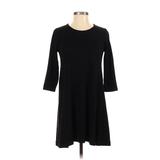 Ann Taylor LOFT Outlet Casual Dress - A-Line: Black Print Dresses - Women's Size X-Small