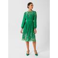 Petite Maria Floral Dress - Green - Hobbs Dresses