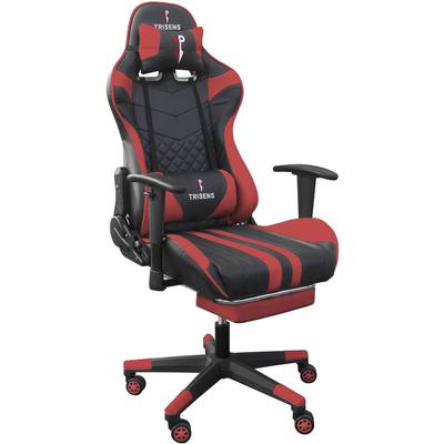 Trisens - Gaming Stuhl im Racing Design in Lederoptik Bürostuhl mit flexiblen Armlehnen Image