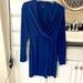 Victoria's Secret Dresses | Gorgeous Deep Blue Victoria’s Secret Faux Wrap Dress. Size 2p | Color: Blue | Size: 2p