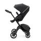 Stokke Xplory X, Rich Black - Luxury Pushchair - Adjustable for Both Baby & Parents’ Comfort - Padding, Harness & Reflective Zip for Added Safety - Folds in One Step