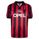 Score Draw AC Milan 1996 Retro Football Shirt Red/Black Medium