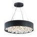 Pipes 26-Light 30" Wide Black / Brushed Aluminum Pendant Light