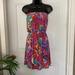 Lilly Pulitzer Dresses | Lilly Pulitzer Bright Floral Sea And Be Seen Strapless Dress | Color: Pink/Purple | Size: Xs