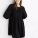 Madewell Dresses | Madewell Black Embroidered Pintuck Mini Dress, S | Color: Black | Size: S