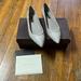 Louis Vuitton Shoes | Louis Vuitton Eyeliner Flat Ballerina Python Skin Size 37.5 | Color: Cream/White | Size: 37.5eu