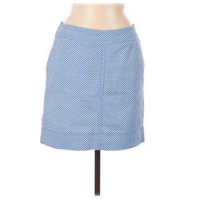 Talbots Casual Skirt: Blue Bottoms - Size 6 Petite