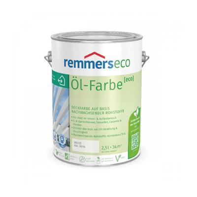 Remmers - l-Farbe [eco] cremeweiß (ral 9001), 0,75 Liter, Öko Farbe für Holz innen und außen, mit Image
