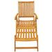 Northlight Seasonal Acacia Wood Outdoor Patio Chaise Lounge Chair Wood in Brown/Orange/White | 36 H x 22 W x 55 D in | Wayfair NORTHLIGHT TP14581