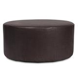 Latitude Run® Box Cushion Chaise Lounge Slipcover, Leather in Black/Brown | 18 H x 36 W x 36 D in | Wayfair D7C19F847A774536BF7E7EC187A090AF