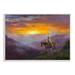 Stupell Industries Travelingsouthern Cowboy Mountain Valley Sunset White Framed Giclee Texturized Art By Jack Sorenson in Brown | Wayfair