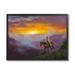 Stupell Industries Travelingsouthern Cowboy Mountain Valley Sunset White Framed Giclee Texturized Art By Jack Sorenson in Brown | Wayfair
