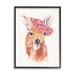 Stupell Industries Faun Carrying Pink Wildflower Crown Deer Portrait Jennifer Holden Wood in Brown | 30 H x 24 W x 1.5 D in | Wayfair