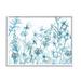 Stupell Industries Blue Lilac Wildflower Meadow Monochromatic Floral Bloom Oversized White Framed Giclee Texturized Art By Dog Portfolio | Wayfair