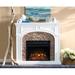 Darby Home Co Beckette Electric Fireplace in White | 40.75 H x 45.75 W x 15.75 D in | Wayfair 4BEF9117F1D54460BD13ABA6E2910DFF