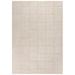 White 117 x 93 x 0.5 in Area Rug - Gracie Oaks Jzon Geometric Handmade Tufted Wool Area Rug in Ivory Wool | 117 H x 93 W x 0.5 D in | Wayfair