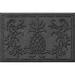 Matterly Waterhog Boca Pineapple 23 in. x 35 in. Indoor Outdoor Door Mat Synthetics in Black | 35 H x 23 W x 0.37 D in | Wayfair 20407540023