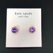 Kate Spade Jewelry | Kate Spade She Has Spark Montana Stud Earrings New | Color: Gold/Purple | Size: Os