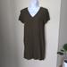 Madewell Dresses | Madewell Mini Dress With Button Down Back, Olive Green | Color: Green | Size: Xs