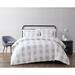 Everyday Buffalo Plaid Duvet Cover Set by Truly Soft in Khaki White (Size FL/QUE)