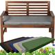 Garden Bench Cushion – 3 Seater Bench Seat Pad – 143 x 52 CM – 6 CM Thick – Weather & Water Resistance Fabric – Long Garden Chair Patio Pub Furniture Cushion Outdoor/Indoor (3 SEATER, GREY)