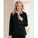 Appleseeds Women's Classic Wool Blazer - Black - 8 - Misses